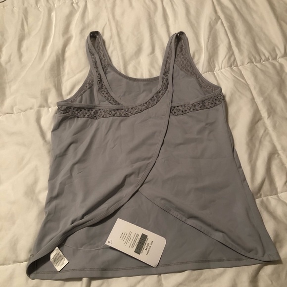 NWT Fabletics Demi tank gray/blue - Picture 3 of 4
